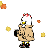Coffee Autumn Sticker by boogi_in_busan
