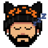 Sleepy Pixel Sticker by ERTgr