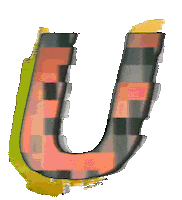 Glitch Alphabet Sticker by #BASILIO