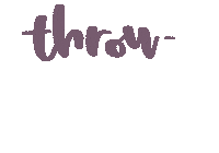 Lettering Throwback Sticker