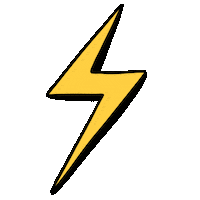 Bolt Lightening Sticker by Sophie Rose Brampton