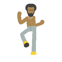 Childish Gambino Dancing Sticker by Rob Diaz