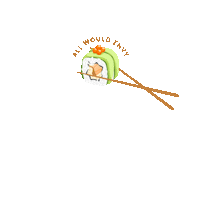 Allwouldenvy sushi awe allwouldenvy Sticker
