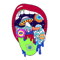 Space Eyes Sticker by bykarolinameschino