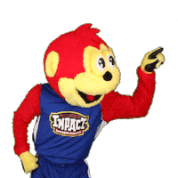 higherimpactent dance yes monkey mascot Sticker