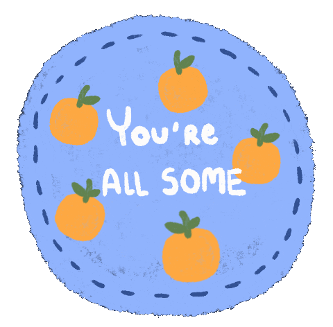 Orange Badge Sticker