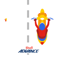 Shell-Advance Moto Sticker by Leandro Mello