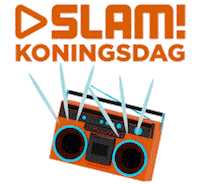 festival radio Sticker by SLAM! Koningsdag