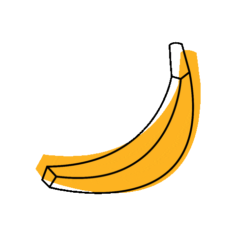 Fruit Banana Sticker by Cocktail.Shop