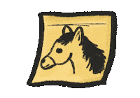 Drawing Horse Sticker