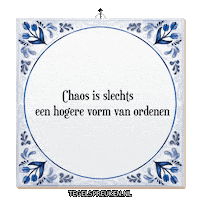 Humor Chaos Sticker by Tegelspreuken.nl