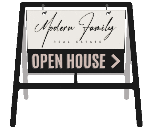 ModernFamilyRealEstate giphyupload real estate realtor sign Sticker