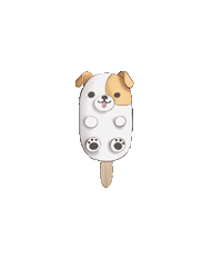 aksimils ice любовь мороженое песик Sticker