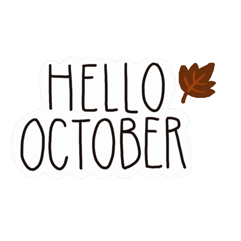 October Hello Sticker by Namastechen