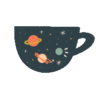 Happy Outer Space Sticker