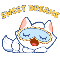 Good Night Sleeping Sticker by Mino Games