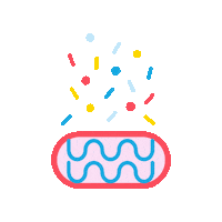 YoYonutz ice cream donut sprinkles drizzle Sticker