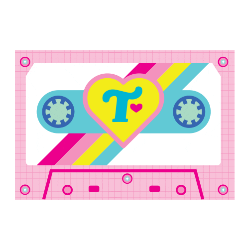 Casette Sticker by Trixie Cosmetics