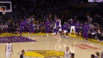 Los Angeles Lakers Dancing GIF by NBA