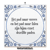 Wijsheid Spreuk Sticker by Tegelspreuken.nl