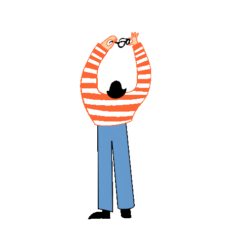 Eyes Orange Sticker by IOLLA