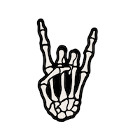 Rock And Roll Halloween Sticker