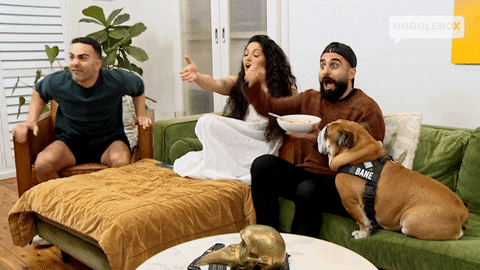 Excited Hell Yeah GIF by Gogglebox Australia