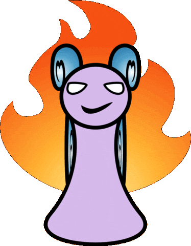 Yumieps giphyupload fire giphycreatortest snail Sticker