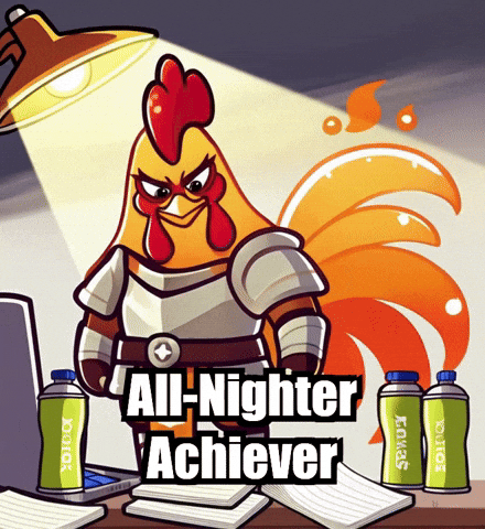 Late Night Study GIF by Zorooster