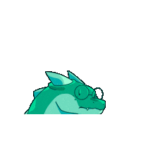 Outland_norge dragon nerd smart peeking Sticker