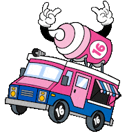 Ice Cream Rock Sticker by 16 Handles