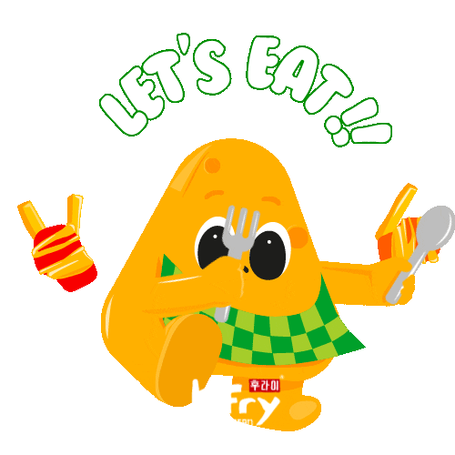 Happy Fried Chicken Sticker by K Fry My