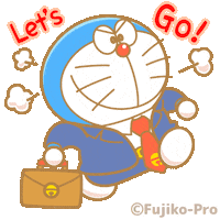 Lets Go Sticker by Doraemon