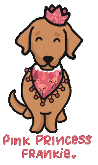 Pink Frankie Dach Sticker