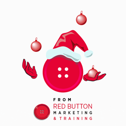 redbuttonmarketingtraining giphyupload merry christmas happy new year red button GIF