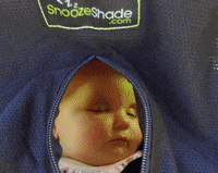 SnoozeShadeHQ baby sleep snoozeshade snooze shade baby travel GIF