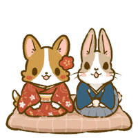 Happy New Year Puppy Sticker by Lazy Corgi