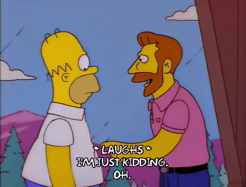 joking homer simpson GIF