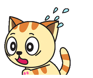 Scared Cat Sticker by JPedicini