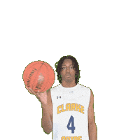Mens Basketball Sticker by Clarke University