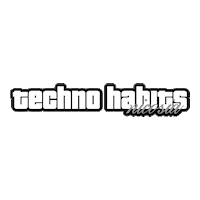 TechnoHabitsNicosia music party techno rave Sticker