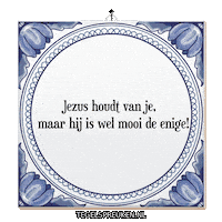 Genieten Troost Sticker by Tegelspreuken.nl