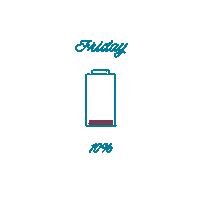 camille_courrie mood friday ko battery Sticker