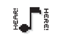 Here Sticker by NUS Centre For the Arts