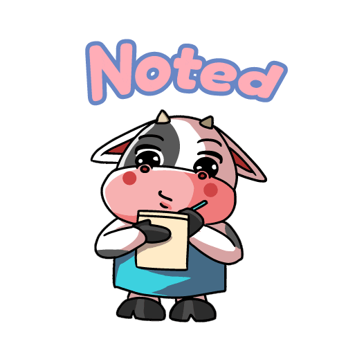 Noted Sticker by DFROZZ