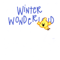 Winter Wonderland Snow Sticker by DINOSALLY