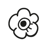 Pizza Flower Sticker