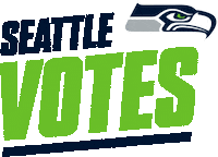 Voting Seattle Seahawks Sticker by NFL
