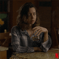 aubrey plaza drinking GIF by NETFLIX