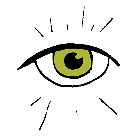 Eye Amarillo Sticker